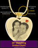 November Gold Plated Photo Engraved Heart Cremation Pendant