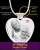 June Stainless Steel Photo Engraved Heart Cremation Pendant