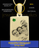 May Rectangle Gold Plated Photo Engraved Pendant