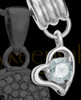 Add an April Birthstone Heart Silver