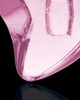 Pink Glass Shapely Heart Cremation Jewelry