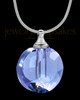 Blue Glass Globe Cremation Jewelry