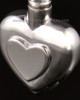 Ash Pendant Double Heart 14k White Gold