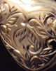 Memorial Locket Etched Heart - Gold Plated