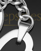 Stainless Steel Candid Heart Keychain