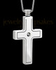 Stainless Men's Truthful Cross Jewelry Urn