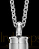 Men's Silver Bulleted Cremation Pendant