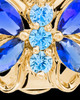 Gold Bejeweled Butterfly Cremation Pendant