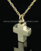 Cremation Charm Gold Plated Mini Cross