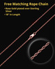 14K Rose Gold 2 Person Traditional Companion Infinity Ash Necklace