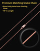 14K Rose Gold 2 Person Traditional Companion Infinity Ash Necklace