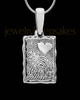 Engravable Rectangle Thumbprint Pendant My Love Sterling Silver