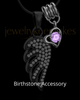 Black Plated Oval Thumbprint Pendant