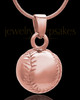 Baseball Urn Pendant in 14 Karat Rose Gold