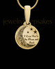 To the Moon and Back Gold Plated Thumbprint Pendant