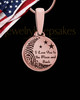 To the Moon and Back Thumbprint Rose Gold Plated Pendant