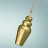 Cremation Ash Jewelry Gold Plated Brass Vessel