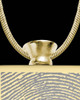 Gold Plated Stainless Whispering Thoughts Thumbprint Pendant