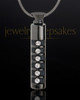 Ashes Jewelry Stainless Black Miracle Cylinder