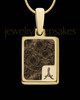 Fortuna Rectangle Gold Plated Ash Jewelry