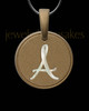 Waverly Round Initial Bronze Finish Ash Jewelry