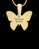 Sage Butterfly Gold Plated Ash Jewelry