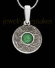 Solid 14K White Gold Round Cloverdale Ash Jewelry