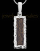 Solid 14k White Gold Blaine Extended Bar Ash Jewelry