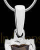 Solid 14k White Gold Blaine Extended Bar Ash Jewelry