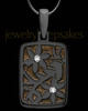 Timberline Rectangle Black Finish Ash Jewelry
