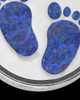 Tiny Toes Round Silver with Ocean Tide Opal Ash Jewelry
