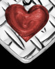 Cabernet Heart Silver Ash Jewelry