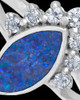 Ladies Loyola Ocean Tide Opal Silver Ash Ring