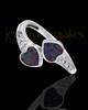 Ladies Isadora Black Blaze Opal Silver Ash Ring