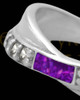 Ladies Botinelli Orchid Pearl Opal Silver Ash Ring