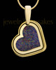 Solid 14K Gold Century Hills Side Heart Ash Jewelry