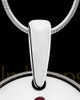 Solid 14K White Gold Liberty Round Initial Ash Jewelry