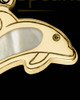 Solid 14K Gold Dainty Dolphin with Linen Ash Jewelry