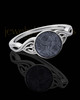 Ladies Abigail with Graphite Silver Ash Ring