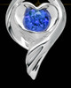 Gianna Sterling Silver Heart Charm For Ashes
