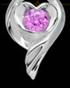 Camilla Sterling Silver Heart Charm For Ashes