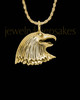 Gold Plated Noble Eagle Cremation Necklace