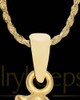 Gold Plated Prideful Penguin Cremation Necklace