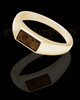 Solid 14K Gold Men's Tacoma with Coffee Ash Ring