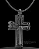 Black Plated Sterling Permanently Sealed Jewelry Elysian Cross