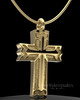 Gold Plated Sterling Permanently Sealed Jewelry Elysian Cross