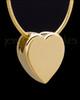 Gold Plated Natural Heart Permanently Sealed Jewelry