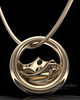 Solid 14k Gold Mountains of Memories Permanently Sealed Waterproof Jewelry