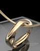 Solid 14k Gold Gentle Twist Permanently Sealed Keepsake Jewelry
