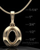 Solid 14k Gold Harmony Sphere Permanently Sealed Keepsake Jewelry
